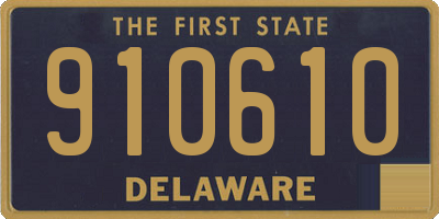 DE license plate 910610