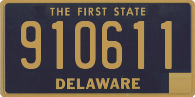 DE license plate 910611