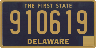 DE license plate 910619