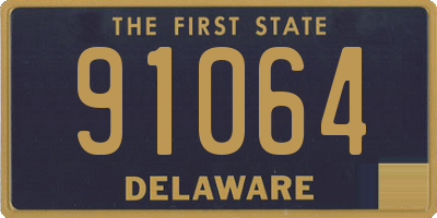 DE license plate 91064