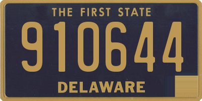 DE license plate 910644