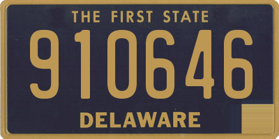 DE license plate 910646