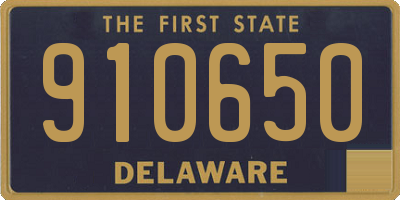 DE license plate 910650