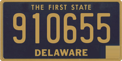 DE license plate 910655