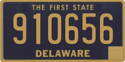 DE license plate 910656