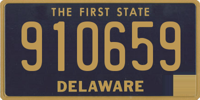 DE license plate 910659