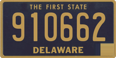 DE license plate 910662
