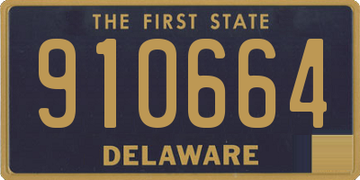 DE license plate 910664