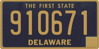 DE license plate 910671