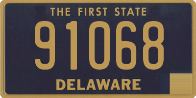DE license plate 91068