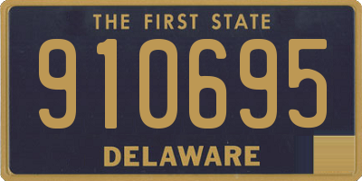 DE license plate 910695