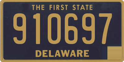 DE license plate 910697