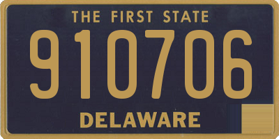 DE license plate 910706