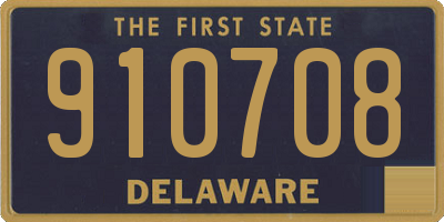 DE license plate 910708