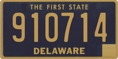 DE license plate 910714