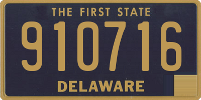 DE license plate 910716