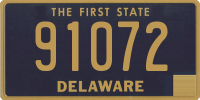 DE license plate 91072