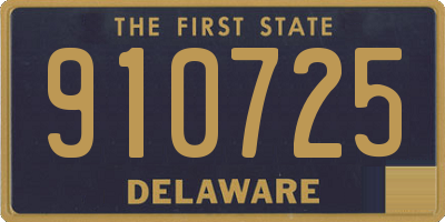 DE license plate 910725