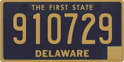 DE license plate 910729