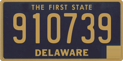 DE license plate 910739