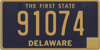 DE license plate 91074