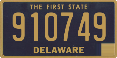 DE license plate 910749