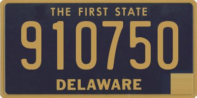DE license plate 910750