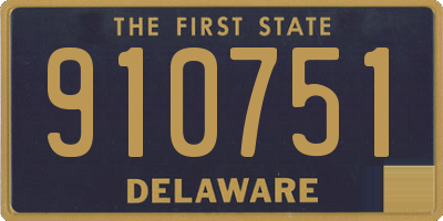 DE license plate 910751