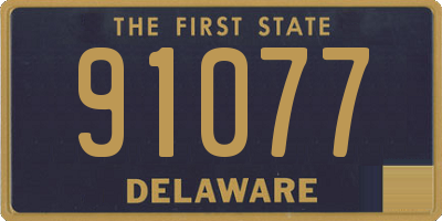 DE license plate 91077