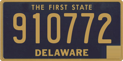 DE license plate 910772