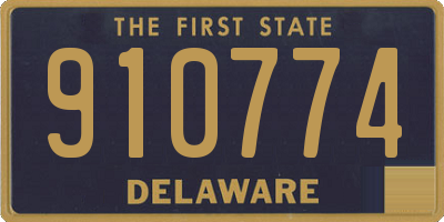 DE license plate 910774
