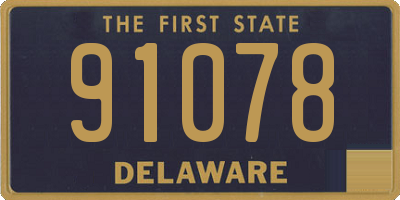DE license plate 91078
