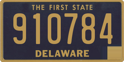 DE license plate 910784
