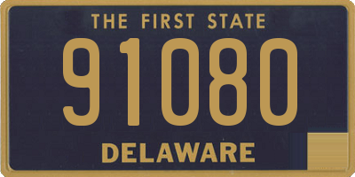 DE license plate 91080