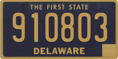 DE license plate 910803