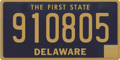 DE license plate 910805