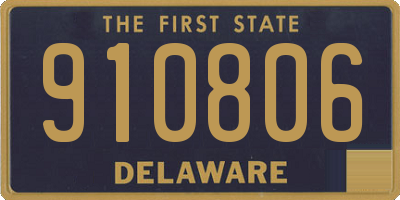 DE license plate 910806