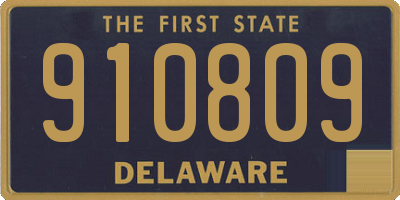 DE license plate 910809
