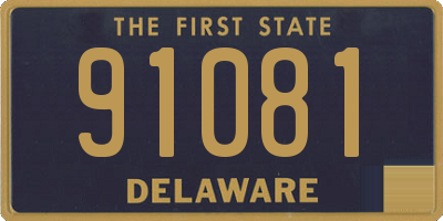 DE license plate 91081