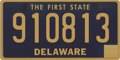 DE license plate 910813