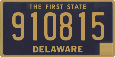 DE license plate 910815