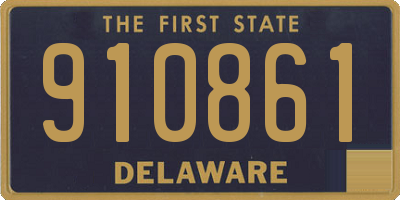 DE license plate 910861