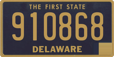 DE license plate 910868
