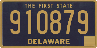 DE license plate 910879