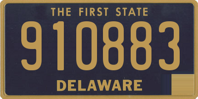 DE license plate 910883