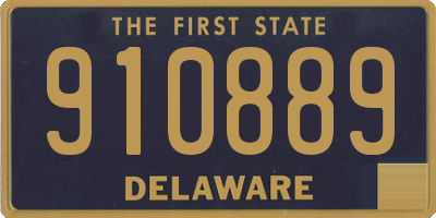 DE license plate 910889