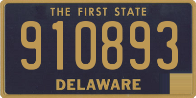 DE license plate 910893