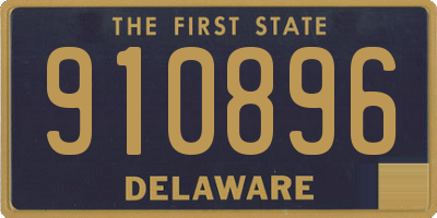 DE license plate 910896