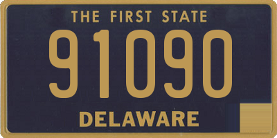 DE license plate 91090