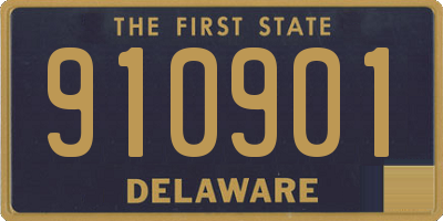 DE license plate 910901